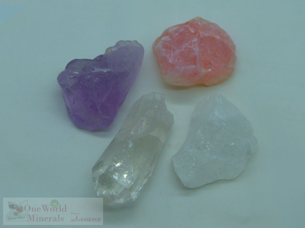 "Sahasrara-Chakra, Kronenchakra, Scheitelchakra" - quintESSENCE Chakra Wassersteine im Organza-Beutel - im günstigen 3er Pack